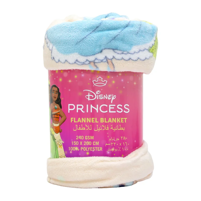 Disney  Disney Princess Flannel Blanket 150X200 cm for Kids | Best Price UAE